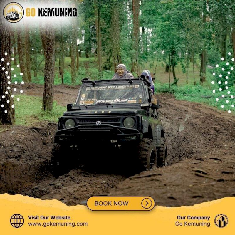 Wisata jeep Medium Trip 1 Paket wisata Kemuning & Jeep wisata Kemuning