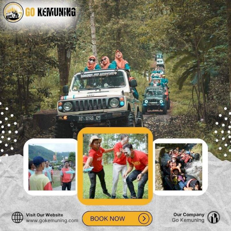 Paket outbound 4 Paket wisata Kemuning & Jeep wisata Kemuning