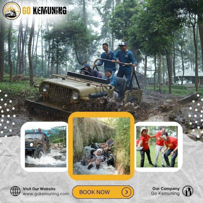 Paket outbound 5 Paket wisata Kemuning & Jeep wisata Kemuning