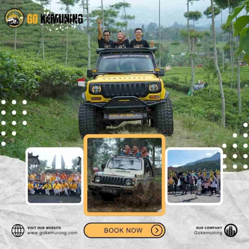 Paket Menginap + Jeep Adventure 2 Paket wisata Kemuning & Jeep wisata Kemuning