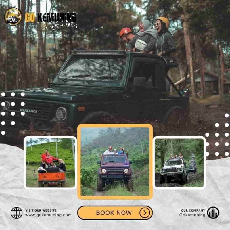 Paket Menginap + Jeep Adventure 1 Paket wisata Kemuning & Jeep wisata Kemuning