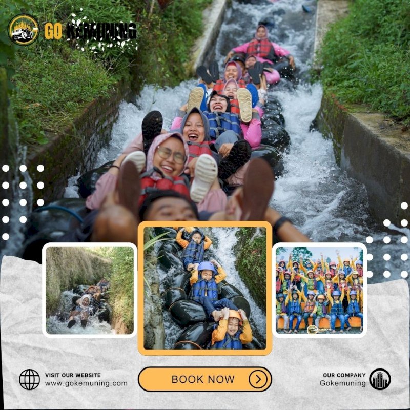 Paket river tubing kali pucung Paket wisata Kemuning & Jeep wisata Kemuning